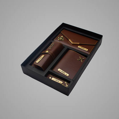 Customized Luxury Gift Box for Women with Name Engraved Wallet & Temperature Bottle | gifti5