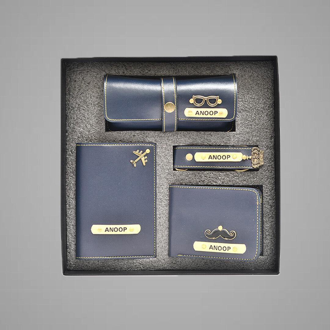 Personalized Luxury Gift Hamper for Men with Customized Wallet & Smart Bottle | gifti5