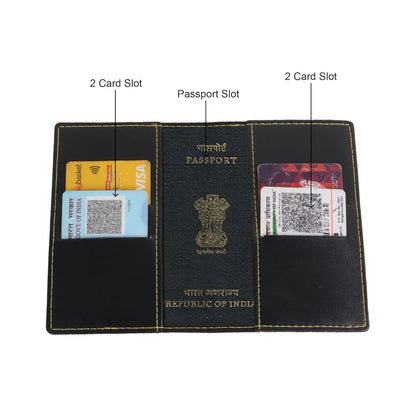 Men Gift Combo of 5 - Customized Wallet, Name Key Ring, Passport Cover & Customized Eye Wear Cover with Name and Charm & 1 Hot & Cold Flask Smart Temperature Bottle 500ml