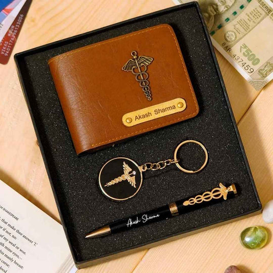 Doctor Premium Gift Combo – Wallet, Pen & Keychain Set