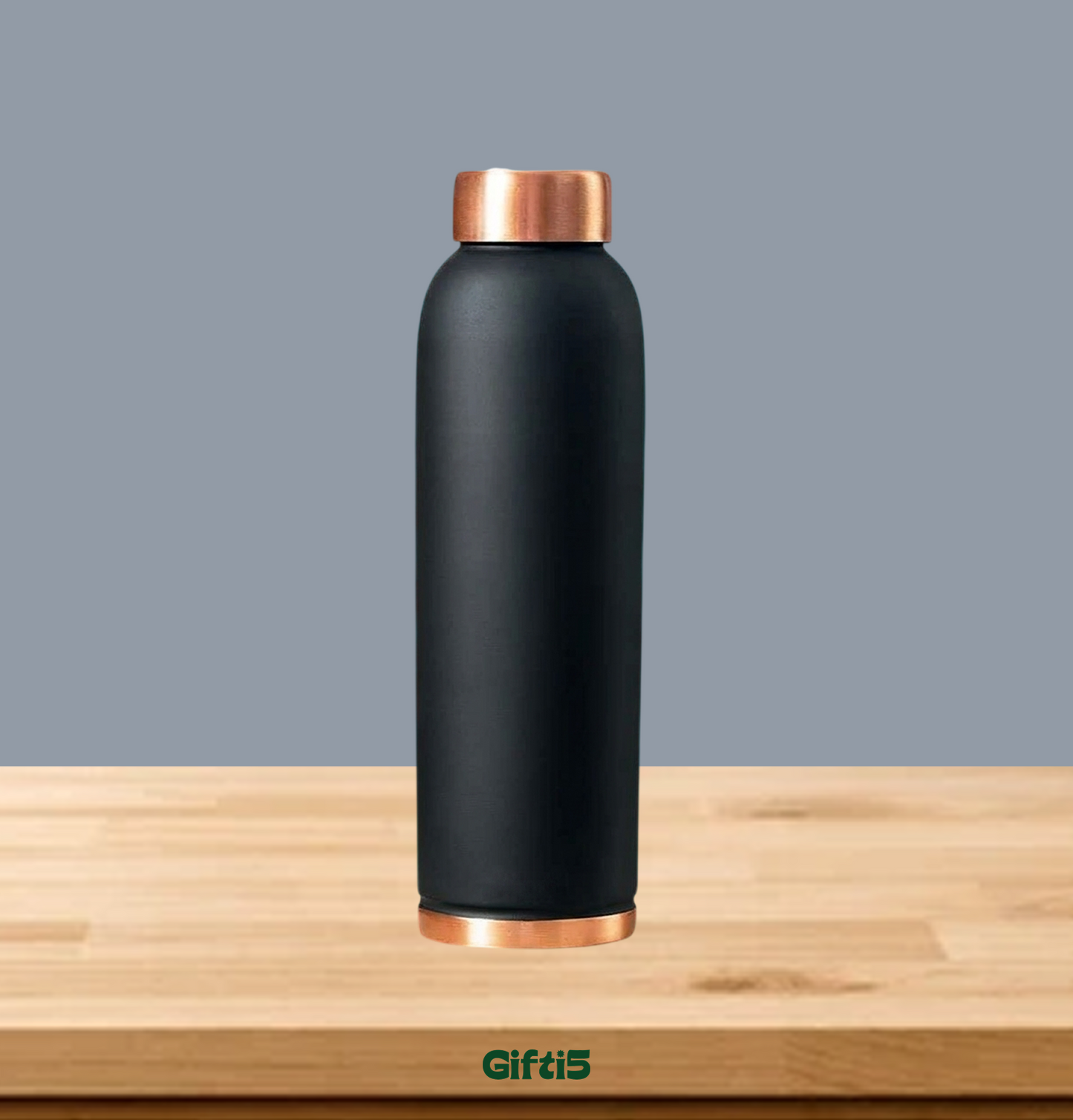 Customized Matte Black Stainless Steel Water Bottle | Personalized Insulated Flask by Gifti5