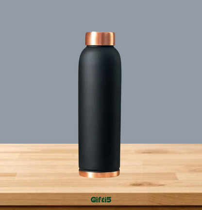 Customized Matte Black Stainless Steel Water Bottle | Personalized Insulated Flask by Gifti5