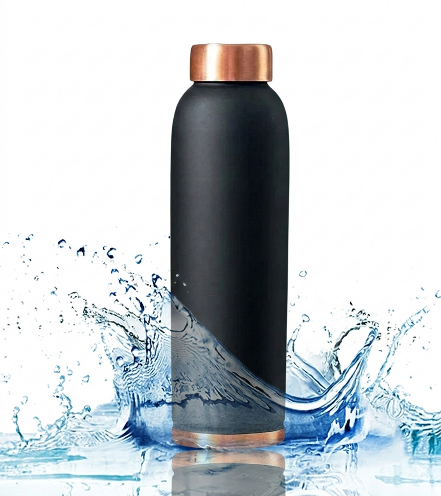 Customized Matte Black Stainless Steel Water Bottle | Personalized Insulated Flask by Gifti5