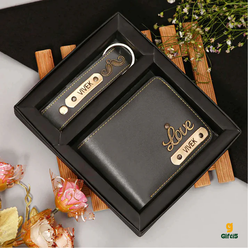Customized Men's 2pc Combo | Wallet Keychain Combo