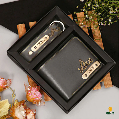 Customized Men's 2pc Combo | Wallet Keychain Combo