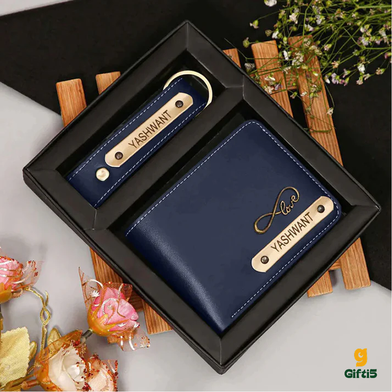 Customized Men's 2pc Combo | Wallet Keychain Combo
