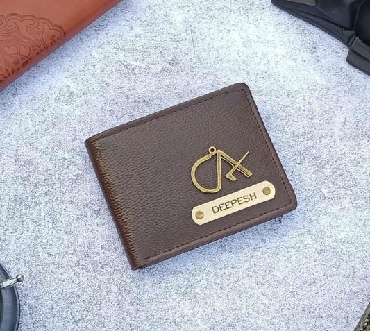 Customized Leather Wallet (Brown)