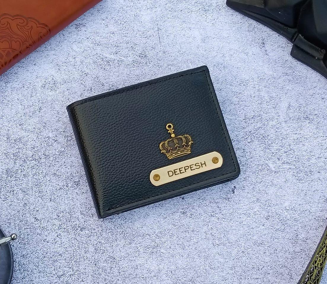 Customized Leather Wallet (Black)